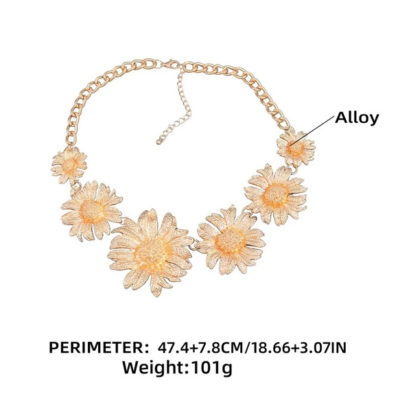 Zara Gold New Trend Sunflower Coins Suns Big Pin Drop Earrings or Necklace - Picture 10 of 16